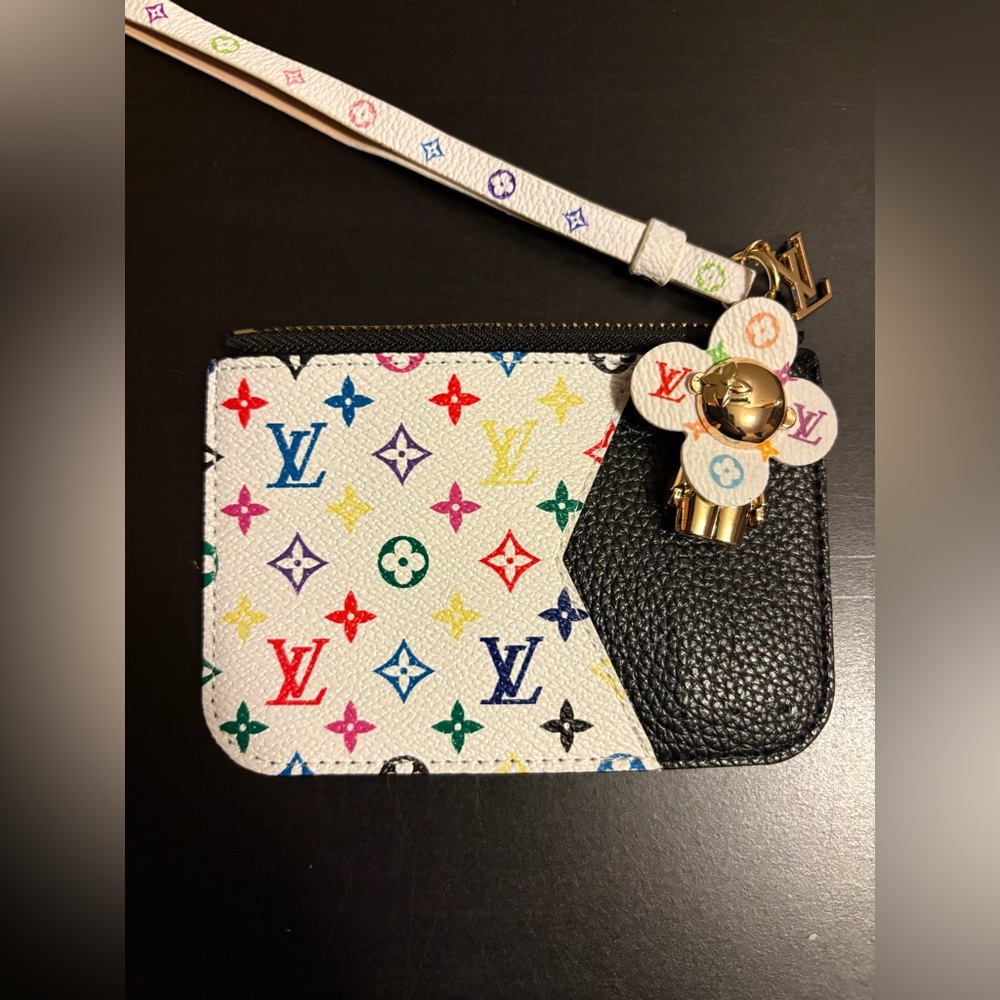 Vivienne Doll Multicolor Card Holder Wristlet